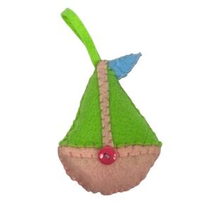 Felt Sailboat Ornament Handmade Nautical‎ Decor Kids Room Decoration